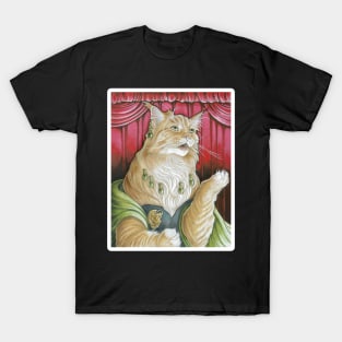 The Cat Singer - White Outlined Version T-Shirt